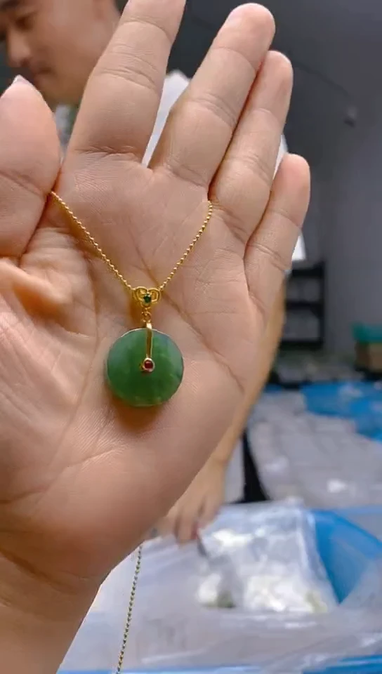 【闪购商品】翡翠耳饰合金0227翡翠锁骨链