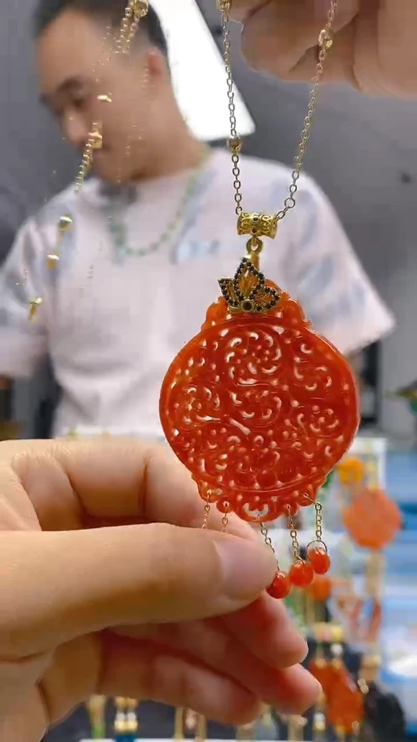 【闪购商品】翡翠耳饰合金235翡翠锁骨链