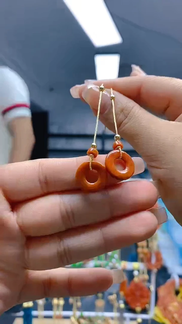 【闪购商品】翡翠耳饰合金0102翡翠耳线