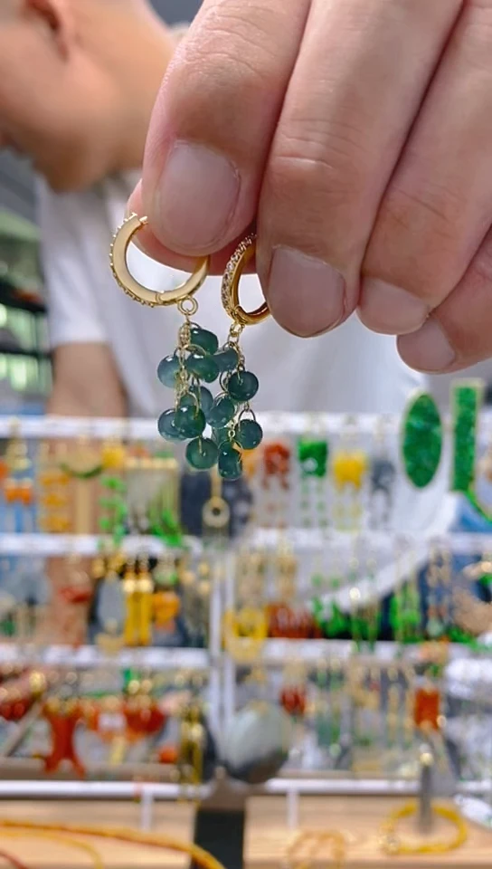 【闪购商品】翡翠耳饰合金51翡翠耳包