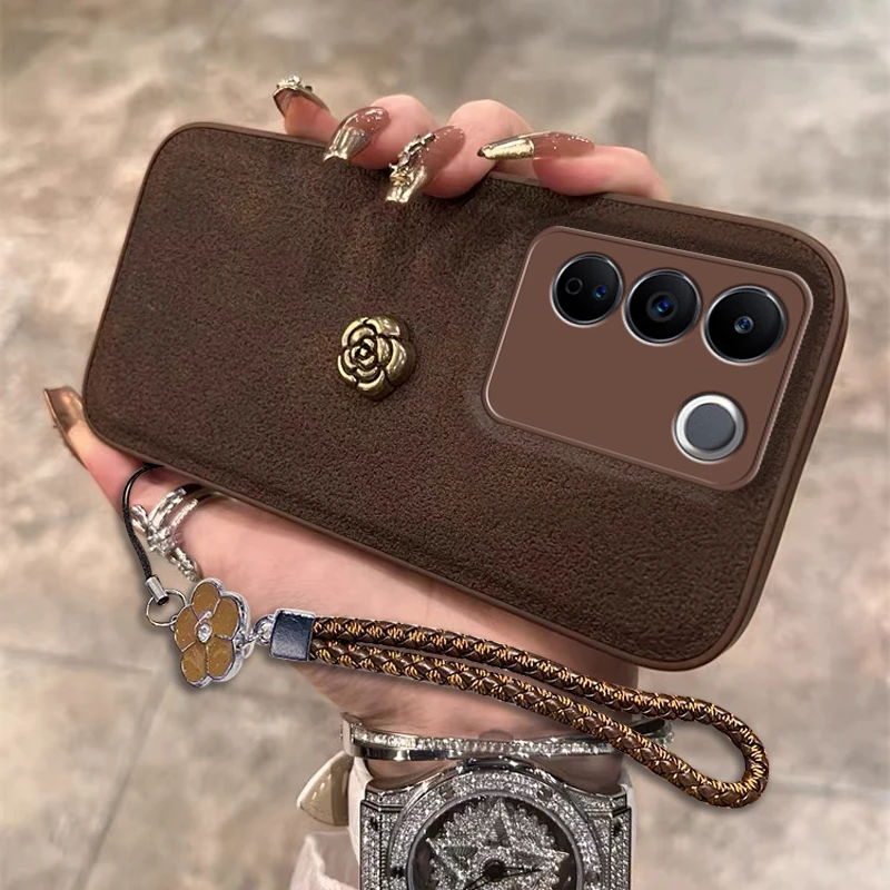 复古月坑纹vivos16手机壳新款防摔s16pro高端s16e女潮牌ins极简风