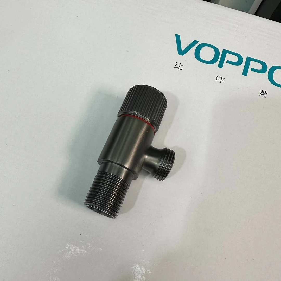 VOPPO沃泊枪灰色红蓝黄铜三角阀家用洗脸盆热水器马桶止水阀16011