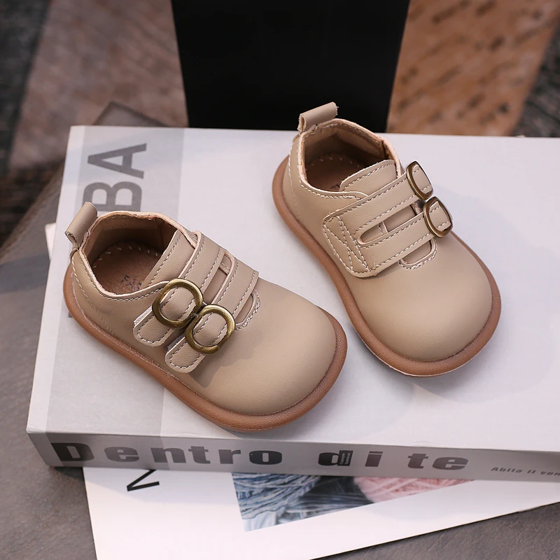 宝宝鞋子秋季软底婴儿皮面单鞋1-3岁幼儿英伦风小短靴小童
