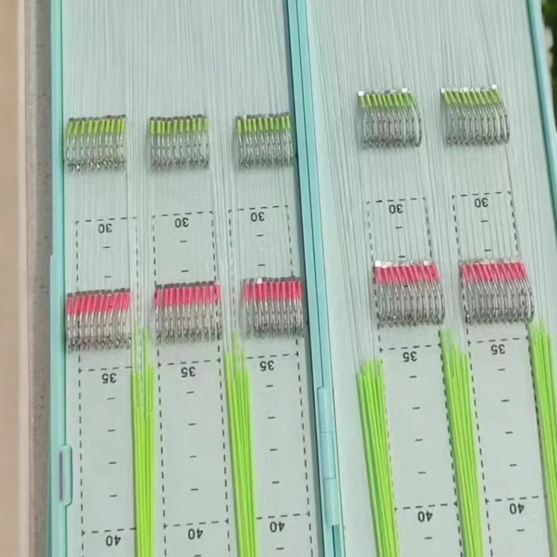 明漂坊，黑坑，100付无结子线，私人订制定制双钩鱼钩成品双钩子线