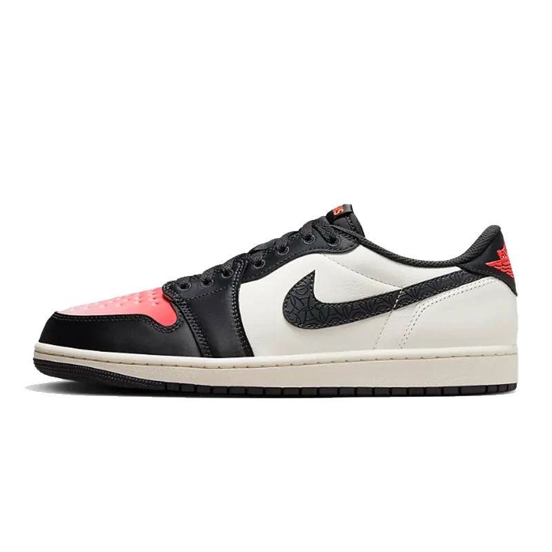 Nike耐克男子PSG×AJ1黑米红大巴黎OG百搭舒适休闲板鞋HF8828-100