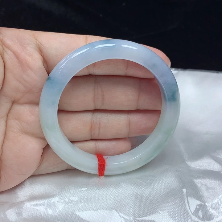 翡翠手镯未镶嵌窄版正圈54.6