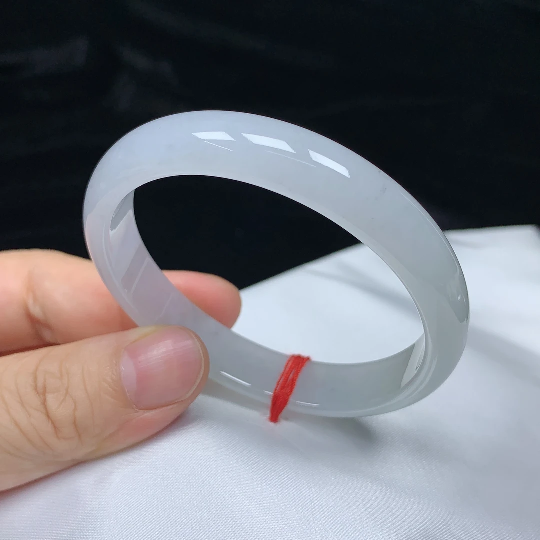 57圈贵妃冰润缅甸天然翡翠A货贵妃手镯女款时尚百搭玉镯无纹裂