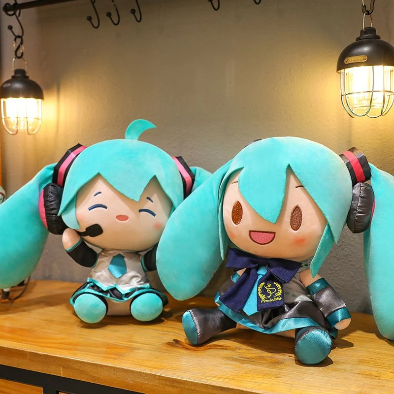 初音未来Q版公仔可爱毛绒玩具生日礼物适3岁14岁以上无品牌