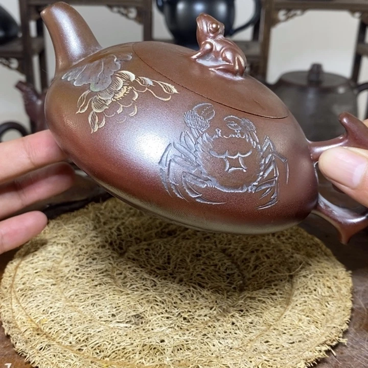 壶坭兴陶天然柴烧包邮200cc  瑕疵不退不换