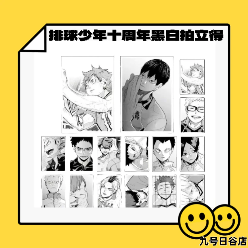 【九号日谷】排球少年系列十周年黑白拍立得【盲盒拆盒】