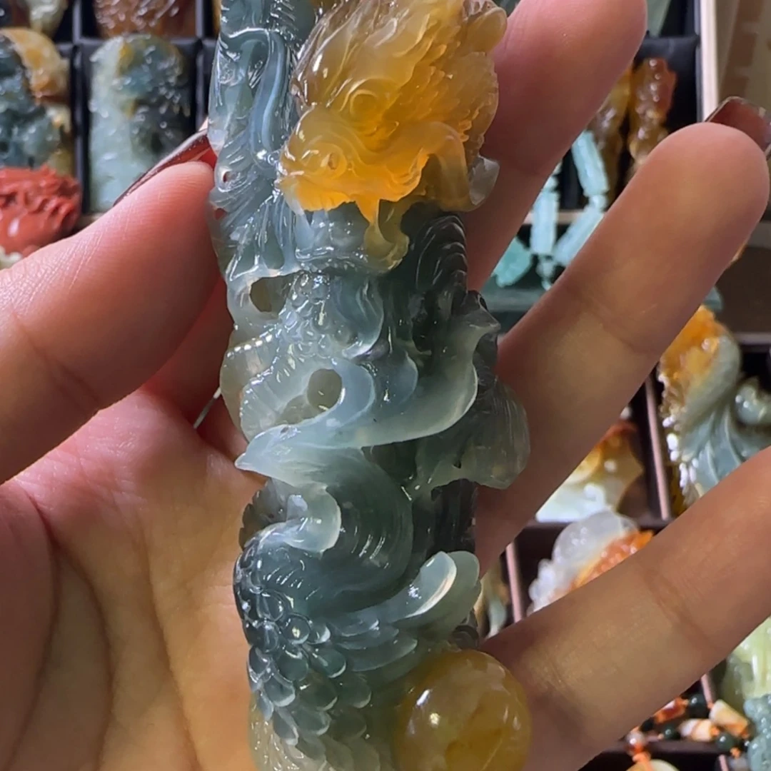 【闪购商品】蛇纹石玉手把件合金一****人