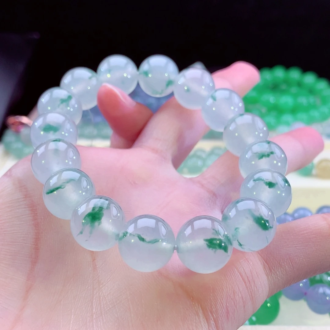 翡翠手链未镶嵌卡13mm