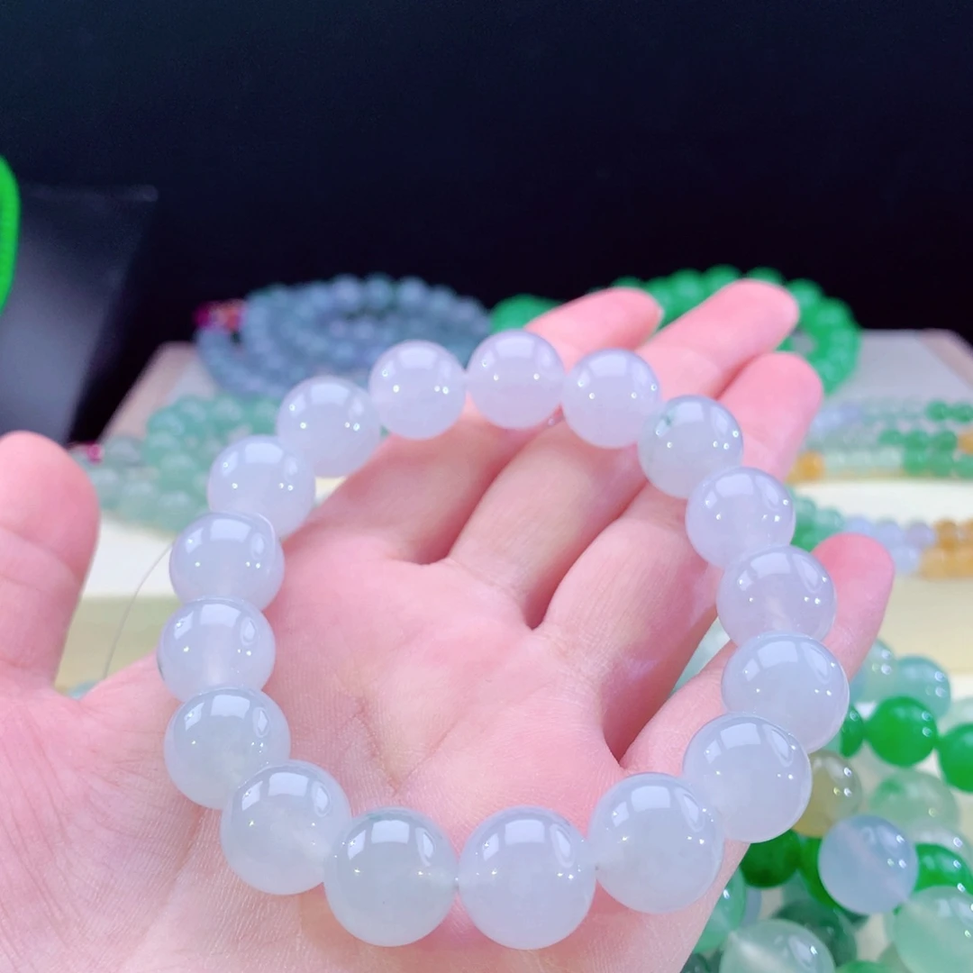 翡翠手链未镶嵌白月光