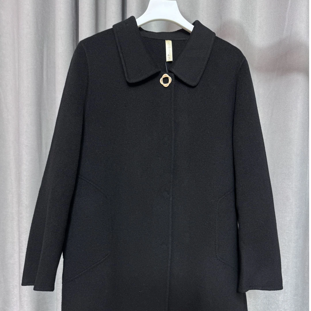 [新疆包邮]S096-081-时尚气质毛呢大衣  衣长约82cm