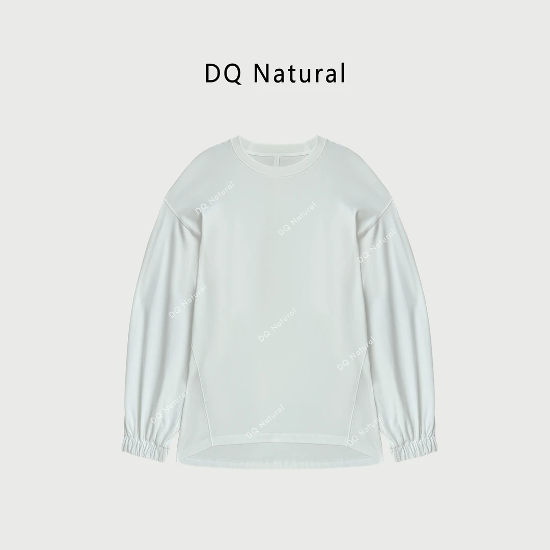 “清货特惠，NO退NO换”【DQ Natural】裁切版型极简上衣 763015