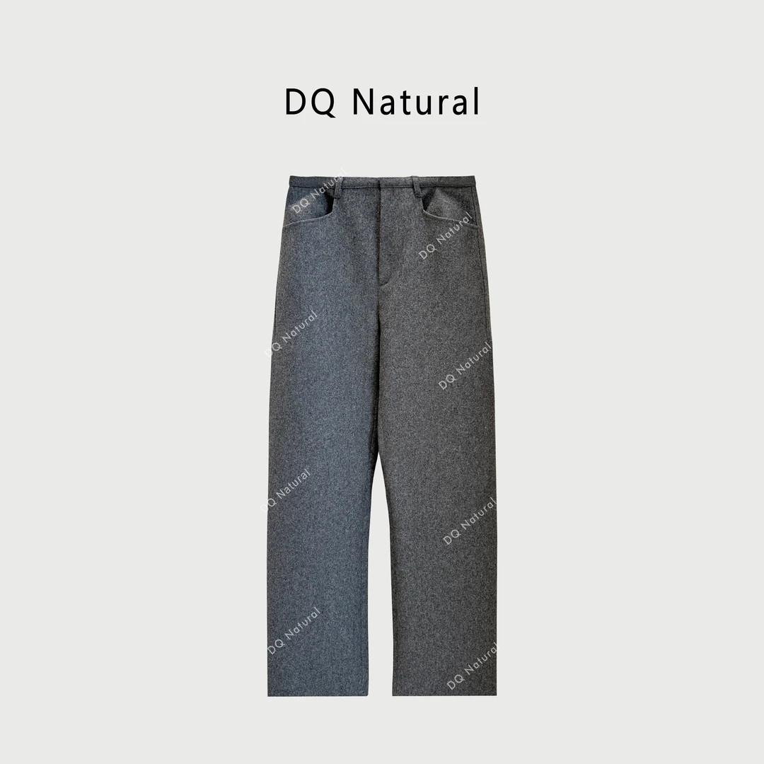 “清货特惠，NO退NO换”【DQ Natural】简约弧形香蕉羊毛裤 762766