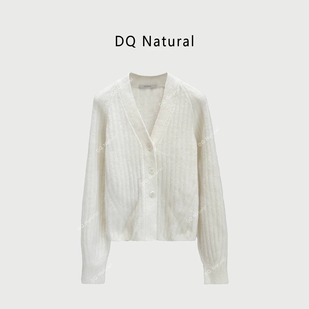 “清货特惠，NO退NO换”【DQ Natural】单排扣长袖设计羊毛毛衣 762760