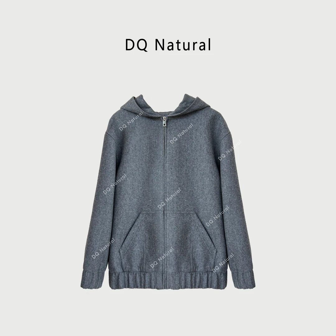 “清货特惠，NO退NO换”【DQ Natural】拉链连帽大衣 762451