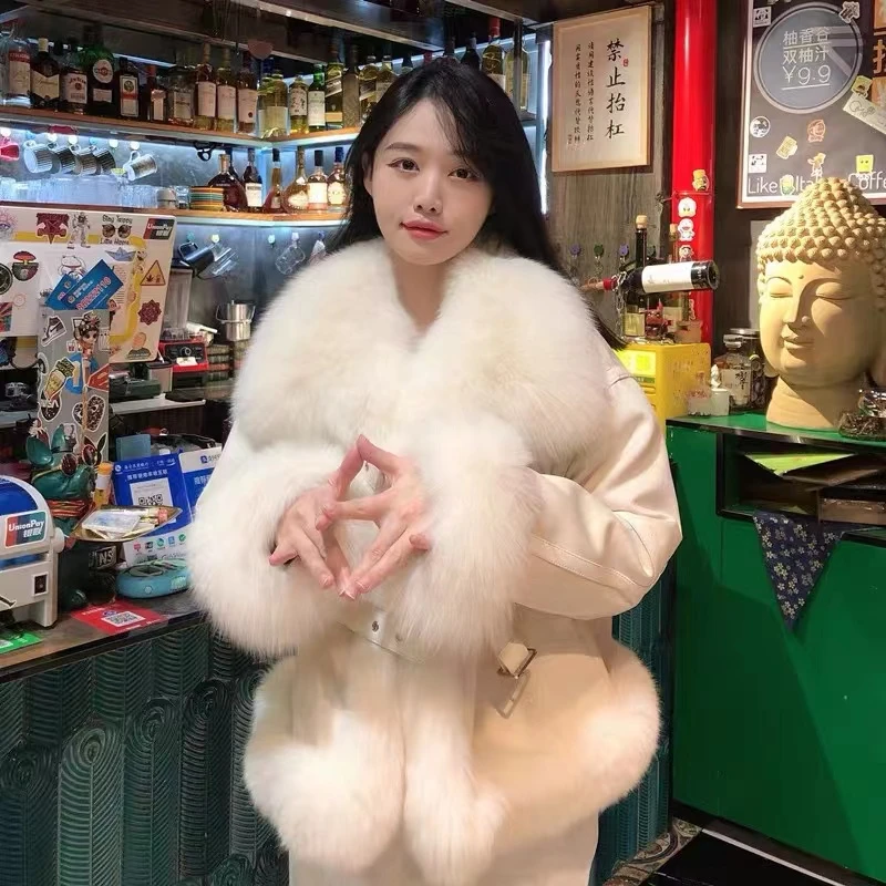 【海宁高货孤品捡漏】短外套女装气质韩版潮流秋冬保暖毛领外套