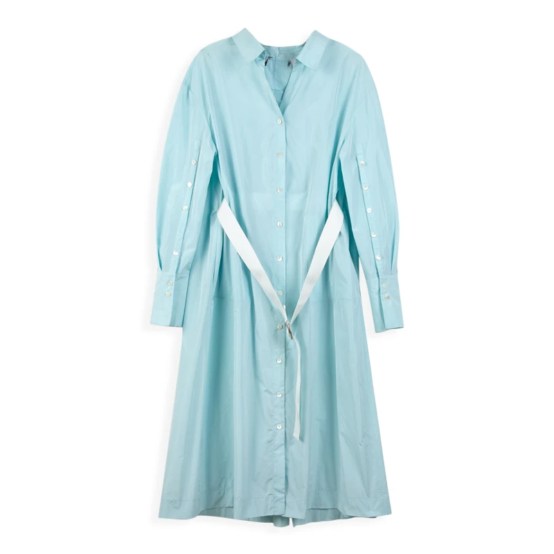 法拉鸣哥 高系列风衣连衣裙a字裙长裙G23146H