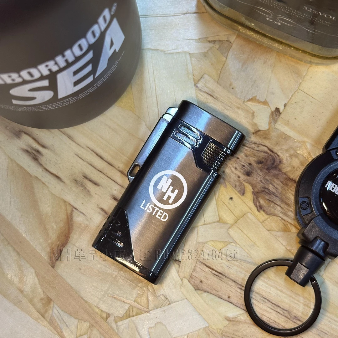 2024款高档可充气创意打火机金属翻盖双火焰网红高颜值防风打火机