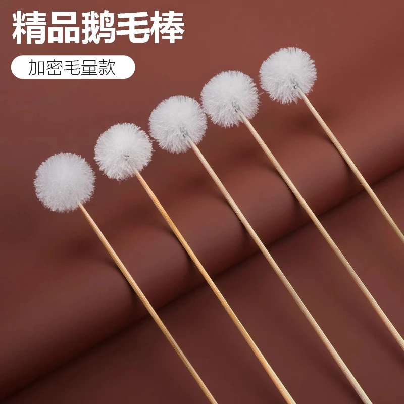 采耳鹅毛棒工具竹柄掏耳神器挖耳朵清洁木柄专业打掏耳朵毛毛技师