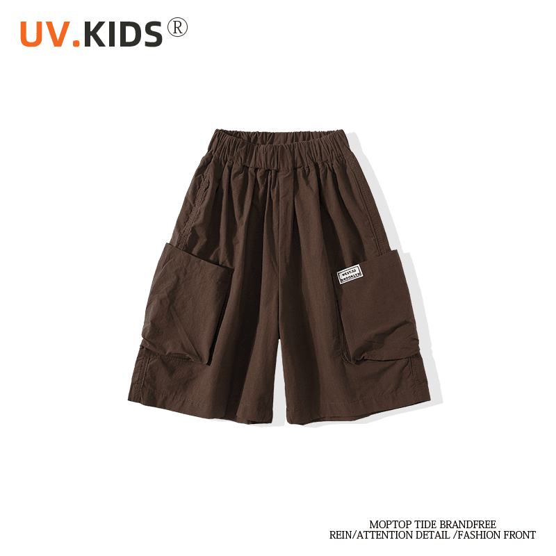 男童夏装短裤儿童五分裤帅2024新款中大男童中裤薄款宽松XK24020