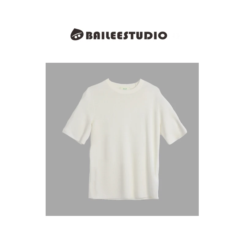 【柏栗良品】初秋新品~100美丽诺羊毛简约百搭净版套头羊毛衫7376