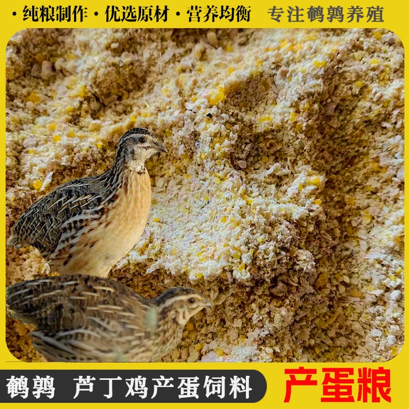 鹌鹑饲料下蛋产蛋料养殖场专供鸡鸭鹅芦丁鸡饲料家禽通用营养增肌
