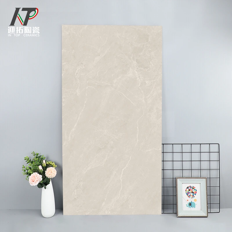 佛山全瓷通体大理石瓷砖750X1500无限连纹暖米色浅灰色地砖墙砖