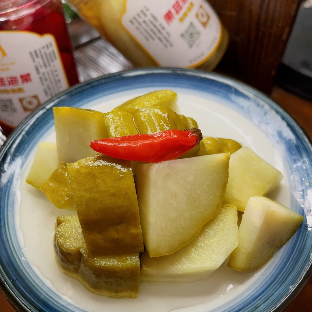 赣南客家泡菜酸甜辣脆泡菜佛手瓜600g一罐