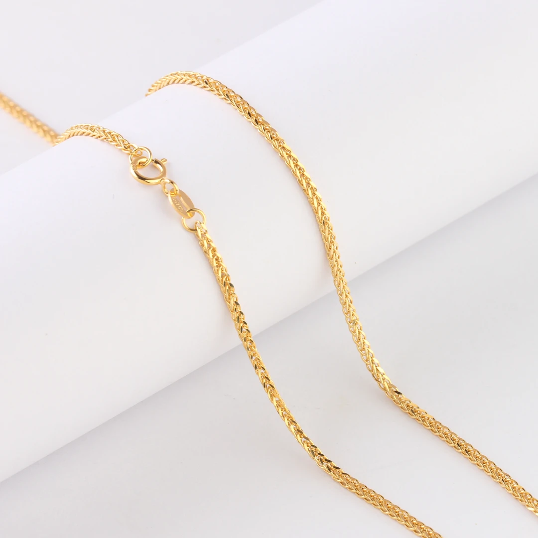 【18K黄金肖邦链50厘米】加粗肖邦项链女素链素链素链项链百搭
