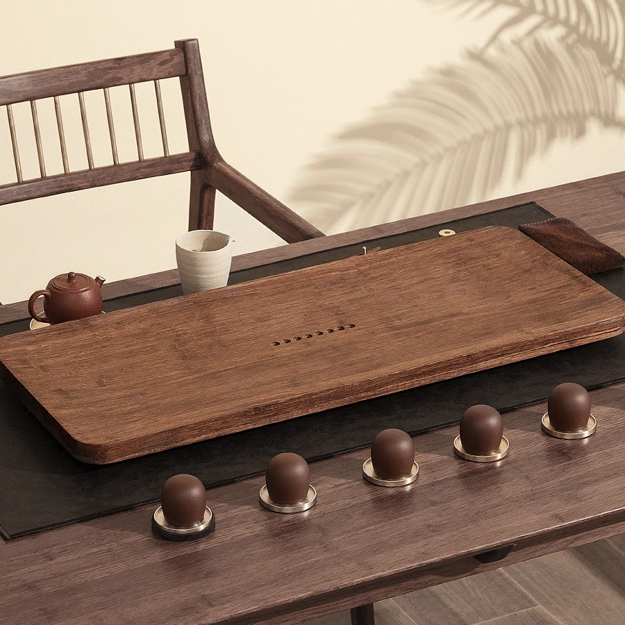 排水式茶盘重木整块雕刻客厅茶几家用日式风干湿两用茶海功夫茶具