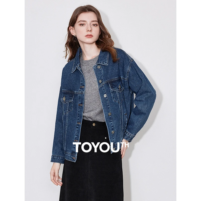 初语独特牛仔外套2025新款女时尚bf慵懒风百搭小个子丹宁夹克春秋