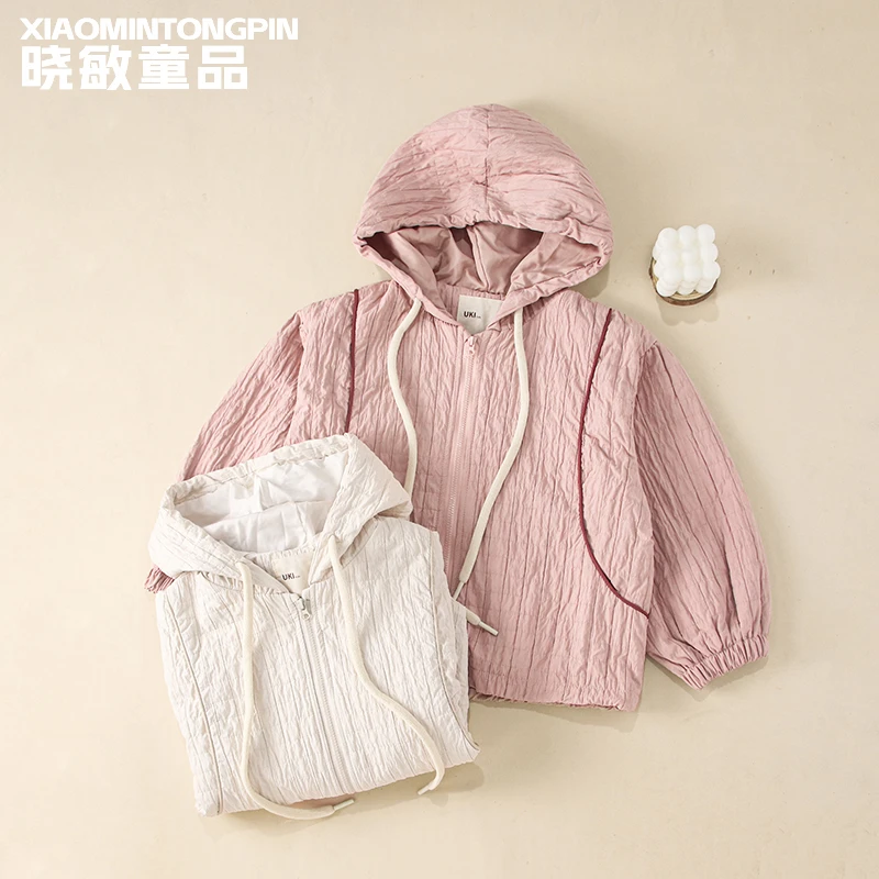 竖纹连帽外套3C2810