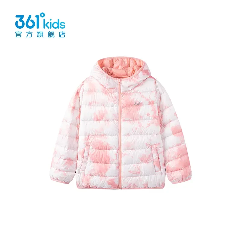 361°儿童轻羽绒女童2025冬季新款童装中大童外套轻薄羽绒服保暖