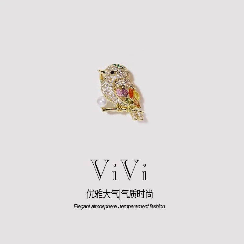 【小喜鹊】微微轻奢设计款胸针-XZ391