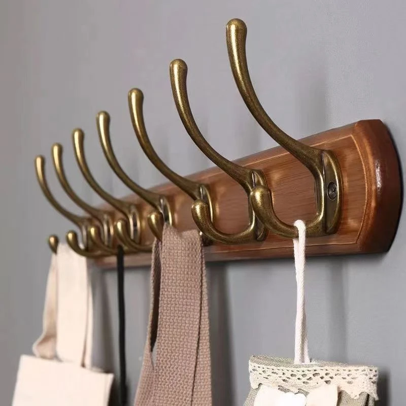 挂衣架壁挂墙上卧室挂衣钩门后壁挂长排衣帽钩衣服置物室内玄