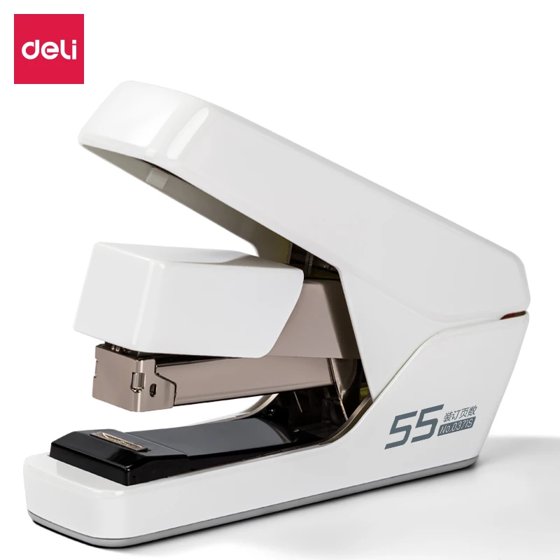 Deli/得力得力0371S省力平钉订书机(白色)(台)