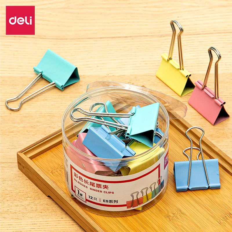 Deli/得力得力8551ES 8552ES 8553ES 8554ES 8555ES 8556ES长尾夹