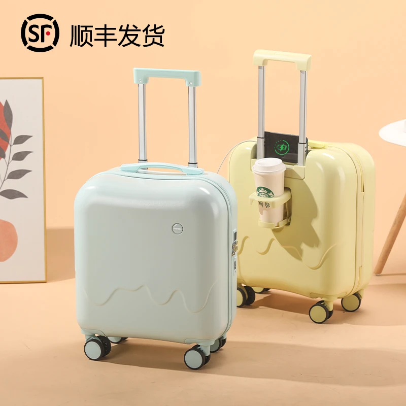 行李箱拉杆箱女18寸小型轻便密码登机箱学生16寸雪糕旅行箱万向轮