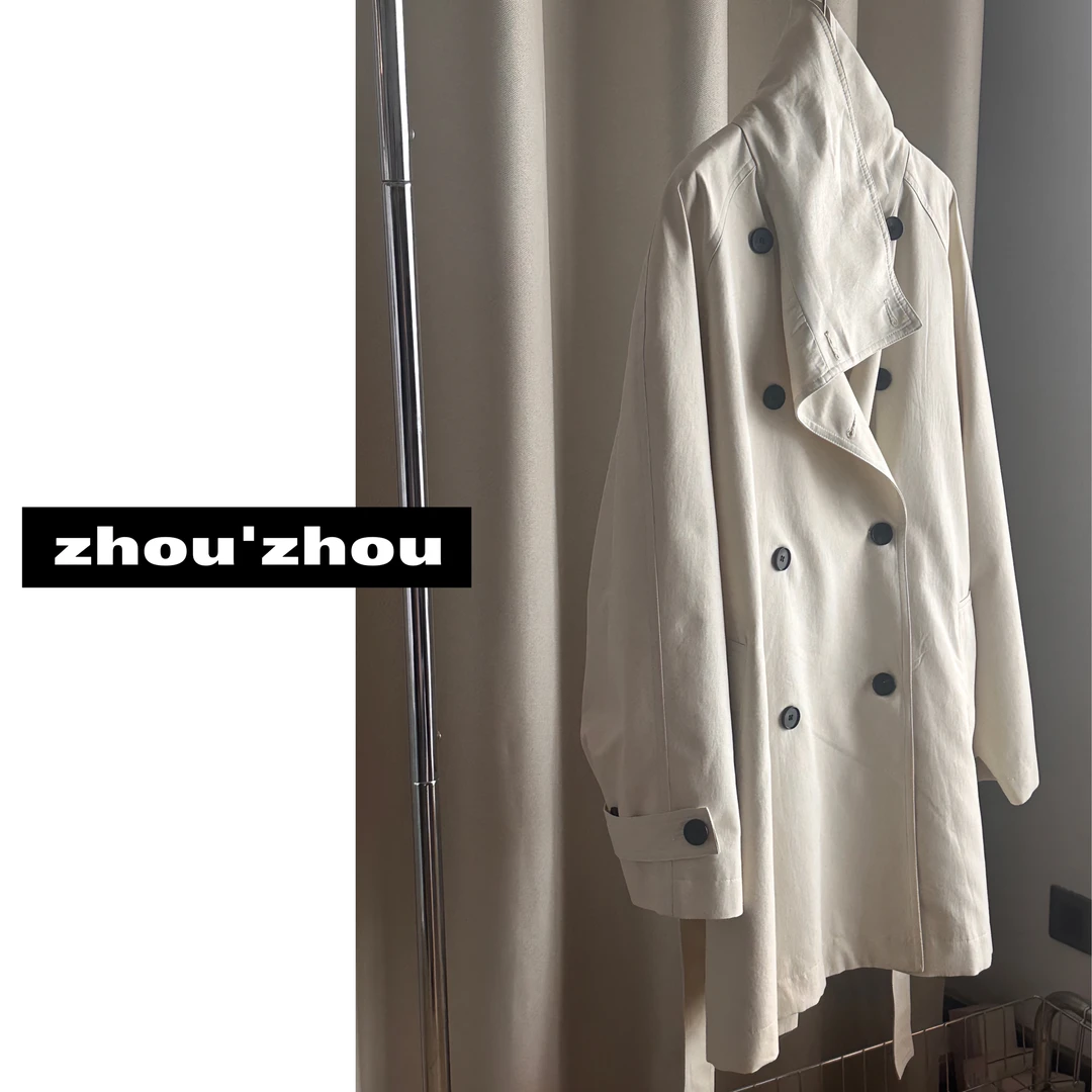 '绝美风衣'显瘦气质网红休闲春季百搭韩系中长款风衣241