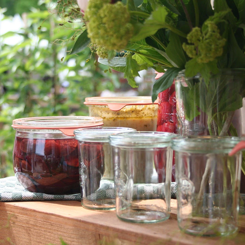 Weck密封罐玻璃食品级德国进口茶叶罐果酱杂粮保鲜耐高温防裂带盖