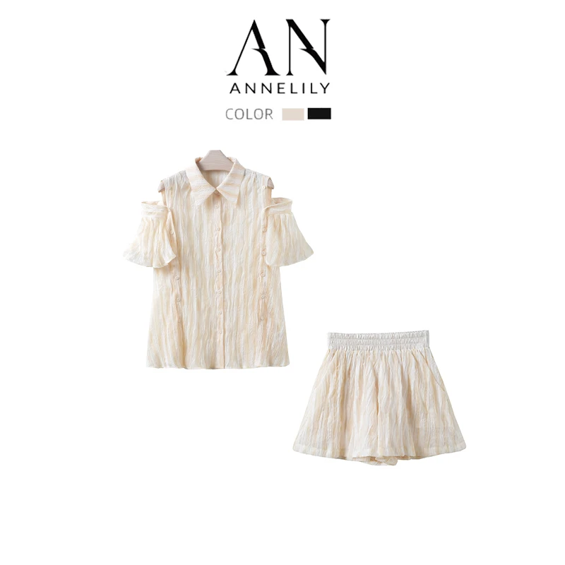 AN高定【】时尚设计师款夏季休闲短裤套装AT2404059