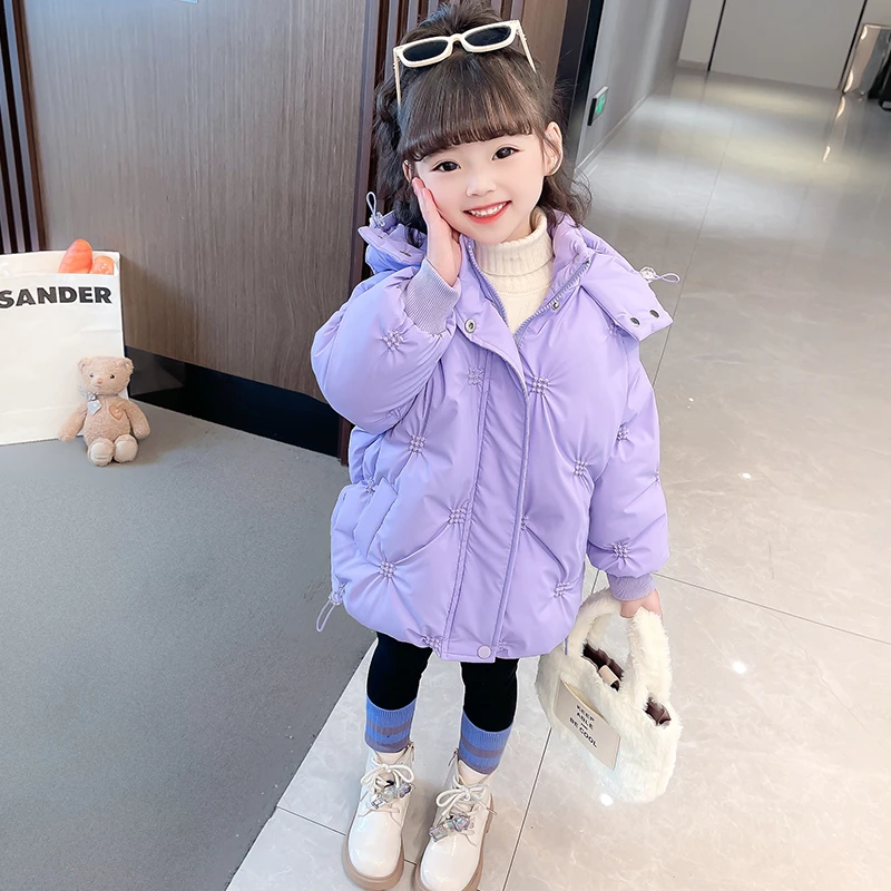 女童棉服冬装2022年新款童装儿童棉袄宝宝冬款季加绒加厚棉衣