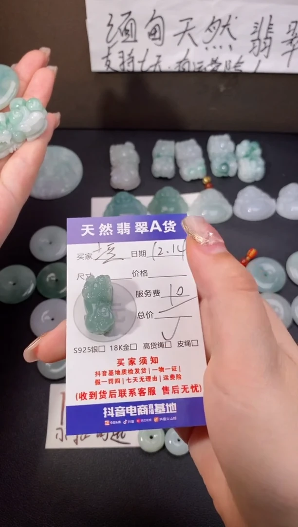 【闪购商品】翡翠颈饰未镶嵌天然翡翠貔貅
