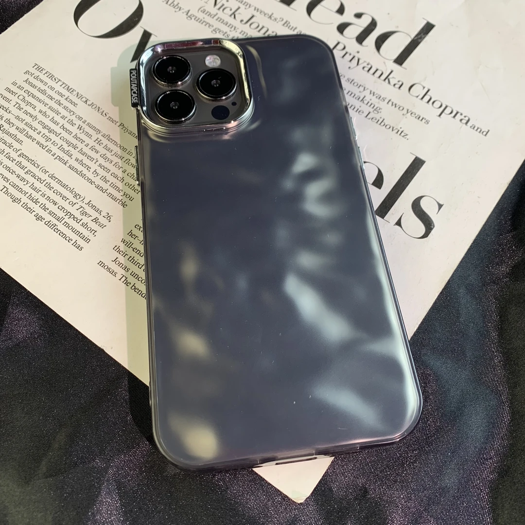 适用苹果ins折纸纹反光朋克简约创意全包情侣个性软边手机壳女款