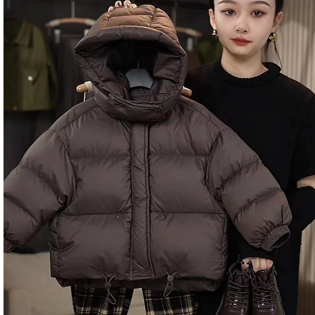 Cwei-设计师新国标白鸭绒羽绒服儿童亲子保暖时尚休闲加厚羽绒服