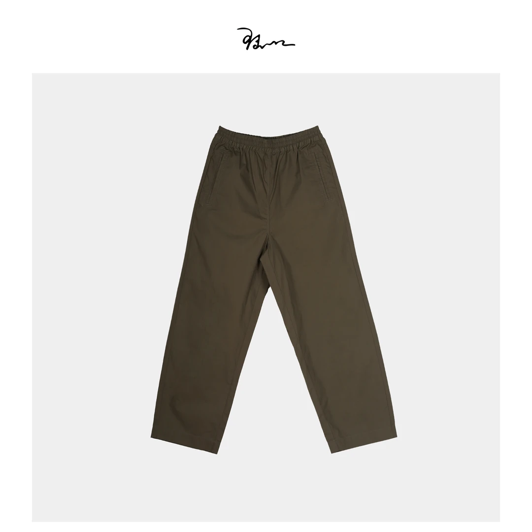 【叶绿】陆一口女装定制植物环保棉薄款工装休闲裤