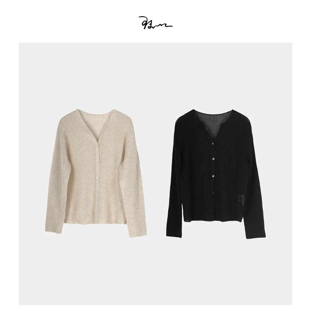 【马赛】陆一口女装定制苎麻针织开衫